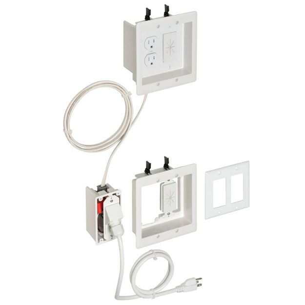 Picture of Arlington 2-Gang Power Lower-Voltage TV Bridge II Kit