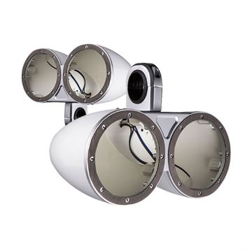 Picture of KICKER KMTES Dual Tower Enclosure for 6.5” Speakers (white)
