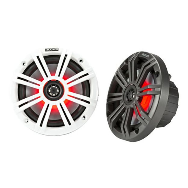 Picture of KICKER KM654L 6.5" 4-ohm Marine Coaxial Speakers with 3/4" Tweeter