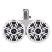 Picture of KICKER KMTC65W 6.5" 2-ohm Loaded Marine Dual Cans with 45KM654L speaker, LED, white