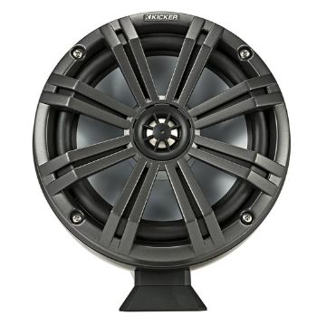 Picture of KICKER KMFC8 8" Coaxial 4-ohm Marine Tower System, Flat Mount (black, pair)
