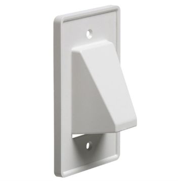 Picture of Arlington 1-Gang Reversible Cable Wall Plate (white)