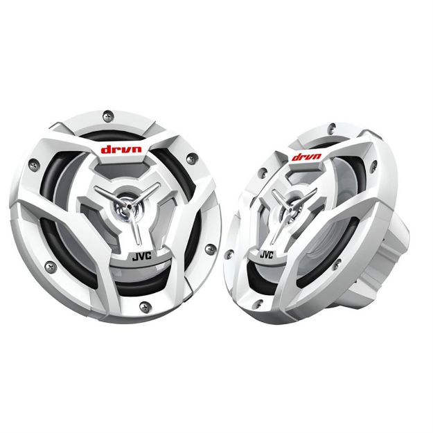 Picture of JVC 6.5" Marine 2-Way Coaxial 4-Ohm 150W Speakers (white) (pair)