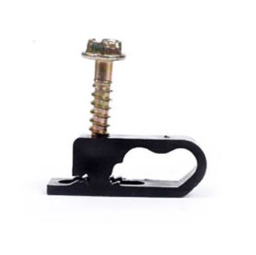 Picture of ASKA Dual RG6 Screw-In Cable Clip (black)
