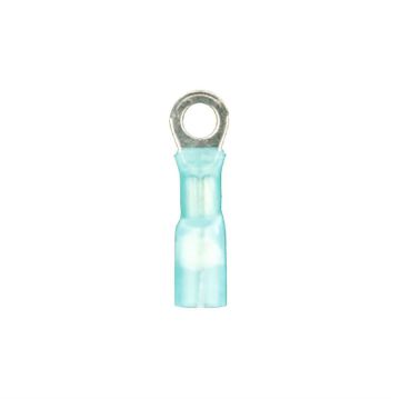 Picture of Install Bay 16-14 ga #8 Heat-Shrink Ring Term (blue, 100 pk)
