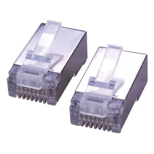 Picture of Vanco 8x8 RJ45 Shielded Cat 6 Plug (100 pack)