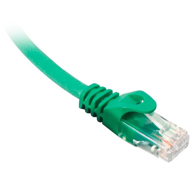 Picture of Quest 10' Cat 6 Patch Cable Booted (green)
