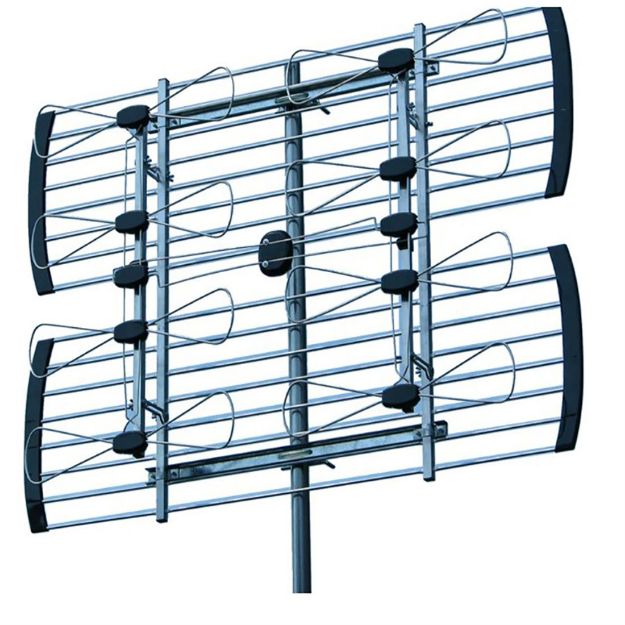 Picture of Sky Blue Antenna 8 Bay Hi-VHF/UHF TV Antenna, Fringe/Deep-Fringe