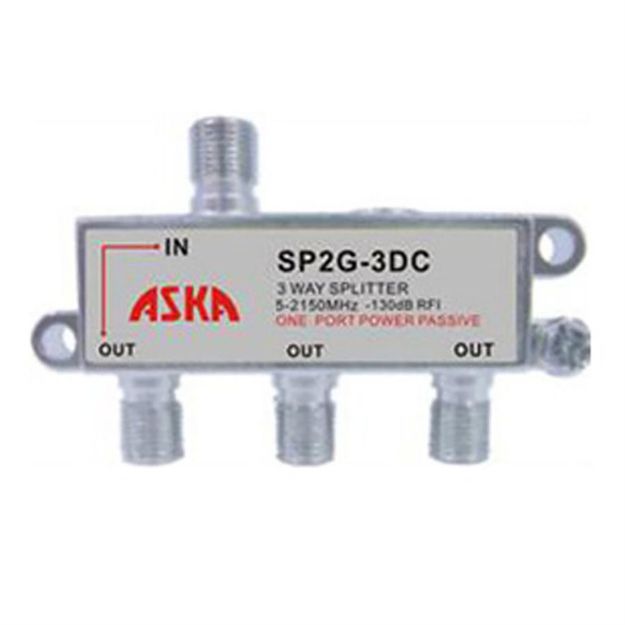 Picture of ASKA 3-Way 1 Port Power Passive Splitter 5-2150MHz