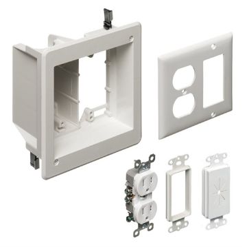 Picture of Arlington 2-Gang Recessed TV Box Kit
