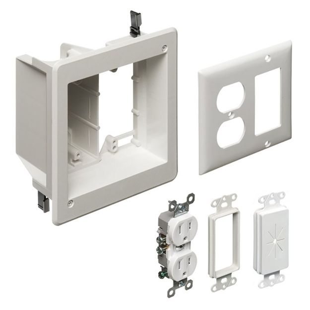 Picture of Arlington 2-Gang Recessed TV Box Kit
