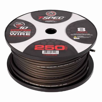 Picture of T-Spec 8 AWG 250FT OFC POWER WIRE (MATTE BLACK )
