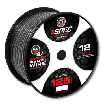 Picture of T-Spec v10 12 ga Speaker Wire 125' Spool (black)
