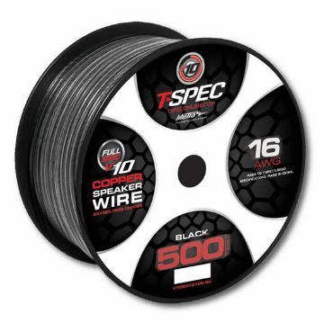 Picture of T-Spec v10 16 ga Speaker Wire 500' Spool (black)