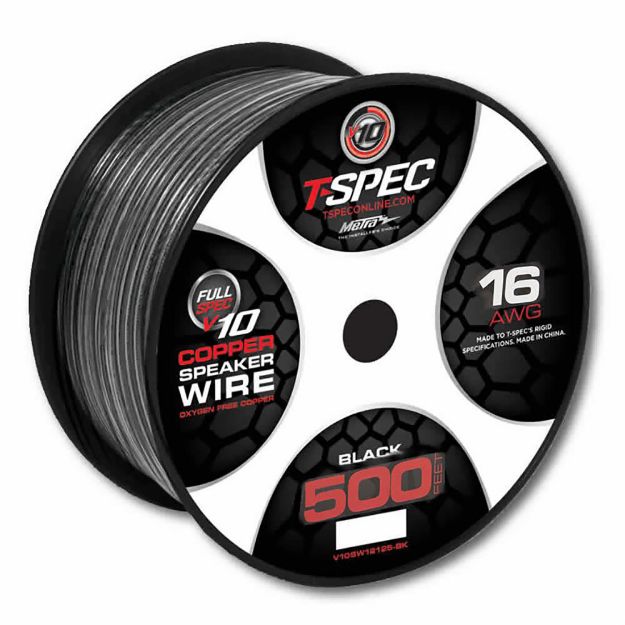 Picture of T-Spec v10 16 ga Speaker Wire 500' Spool (black)