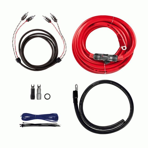 Picture of T-Spec v12 1/0 AWG 6,000W Amplifier Kit with RCA