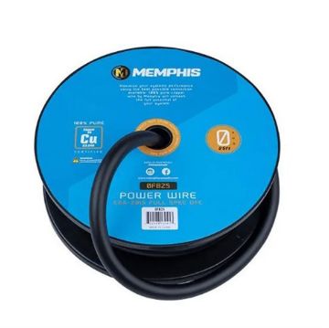 Picture of Memphis Audio 0 AWG Power Wire Black 25 Ft. Spool