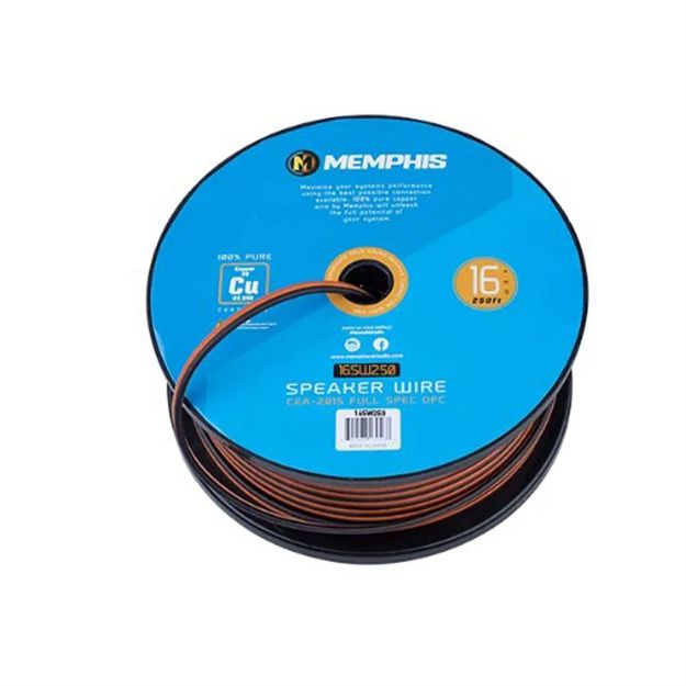 Picture of Memphis Audio 16 AWG 2 Conductor Speaker Wire 250 Ft. Spool
