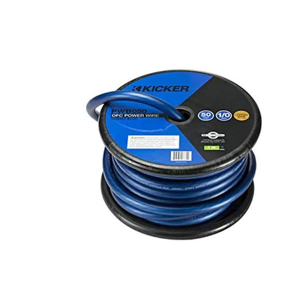 Picture of KICKER Power Wire, Spool, Blue,1/0ga, 50ft; RoHS Compliant