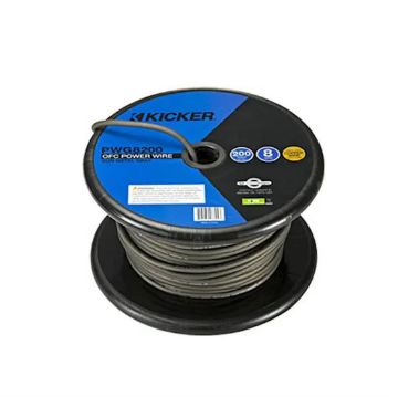 Picture of KICKER Power Wire, Spool, Gray, 8ga, 200ft; RoHS Compliant