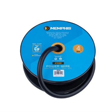 Picture of Memphis Audio 4 AWG Power Wire Black 100 Ft. Spool