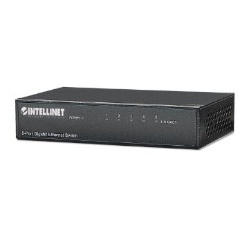 Picture of Intellinet 5 Port Desktop Gigabit Ethernet Switch, Metal