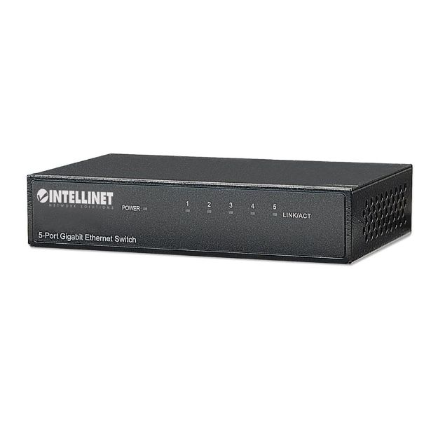 Picture of Intellinet 5 Port Desktop Gigabit Ethernet Switch, Metal