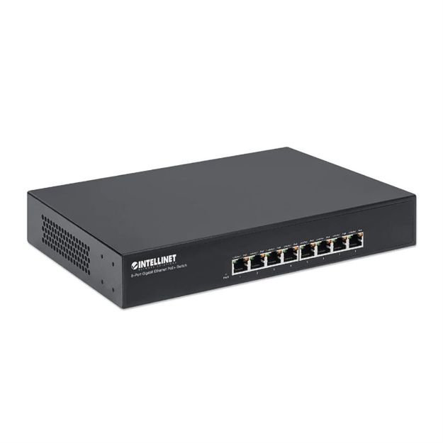 Picture of Intellinet 8 Port Gigabit Ethernet POE+ Switch