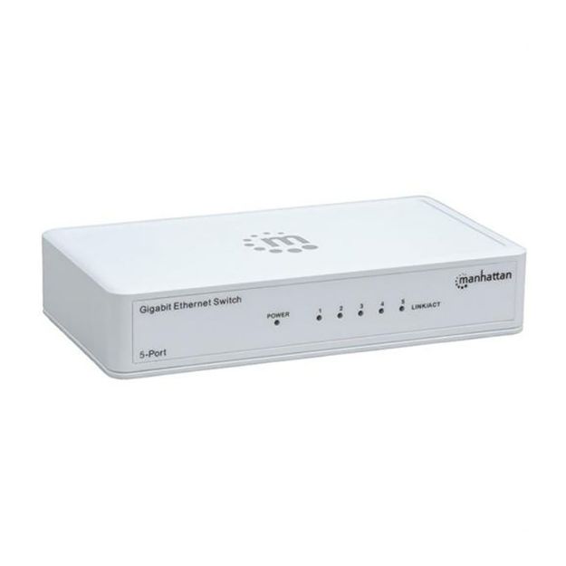Picture of Intellinet 5 Port Gigabit Ethernet Switch, Plastic