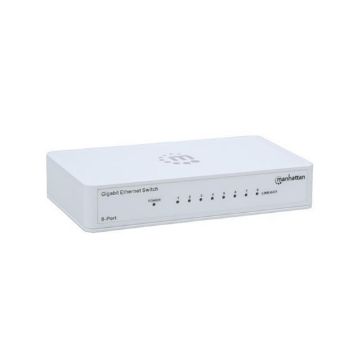 Picture of Intellinet 8 Port Gigabit Ethernet Switch, Plastic