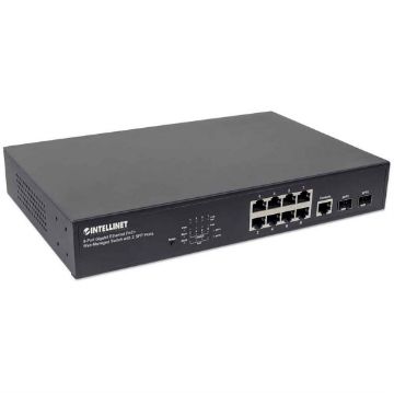 Picture of Intellinet 8 Port Gigabit Ethernet POE+ Web-Managed Switch with 2 SFP Ports