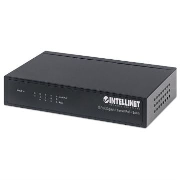Picture of Intellinet 5 Port Gigabit Ethernet POE+ Switch