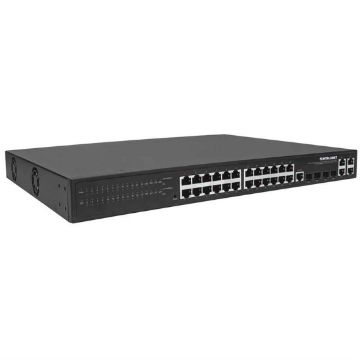 Picture of Intellinet 24 Port Gigabit Ethernet POE+ Web-Managed Switch with 4 Gigabit Combo Base-T/SFP Ports