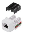 Picture of Vanco Cat 6 90 Degree Keystone Inserts- 8 Conductor (White)