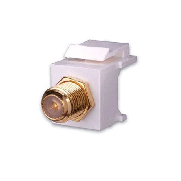 Picture of Vanco F81 Keystone Inserts- F81, 1 GHz, Nickel (White)
