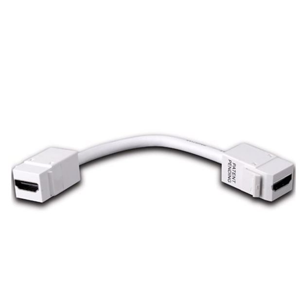 Picture of Vanco HDMI Keystone Insert with Pigtail- HDMI F to HDMI F (W
