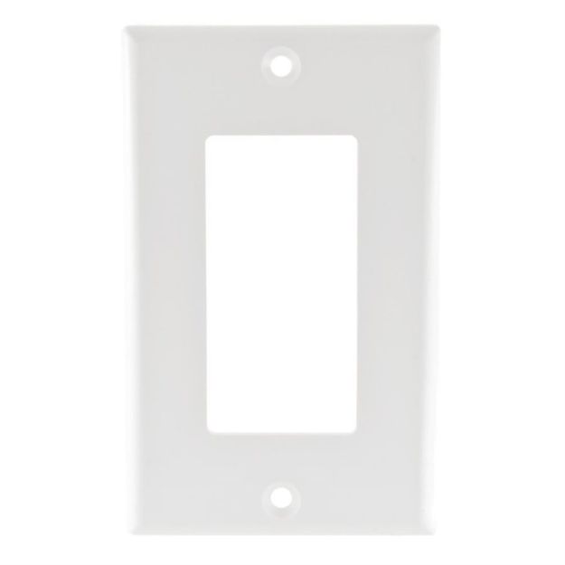 Picture of Vanco Single-Gang Decor Style Face Plate (white)