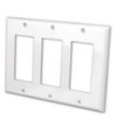 Picture of Vanco Decor Style Face Plates- Triple (White)