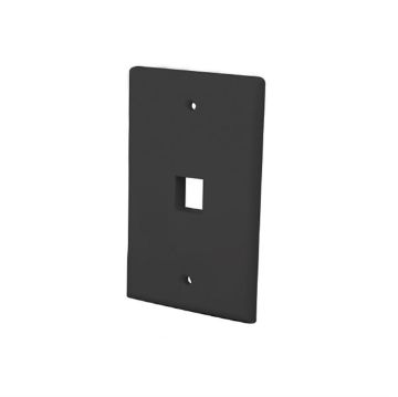 Picture of Vanco Multi-Media Keystone Wall Plate - 1 insert(black)