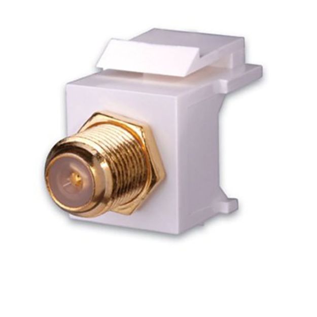 Picture of Vanco F81 Keystone Inserts- F81, 3 GHz, Nickel (White)