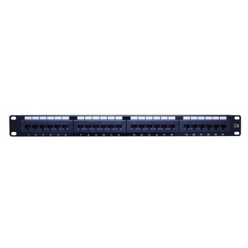 Picture of Vanco Category 6 Patch Panel- 24 Port & 1U Rack Space