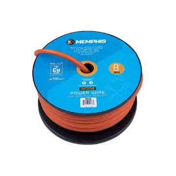 Picture of Memphis Audio 8 AWG Power Wire Orange 250 Ft. Spool