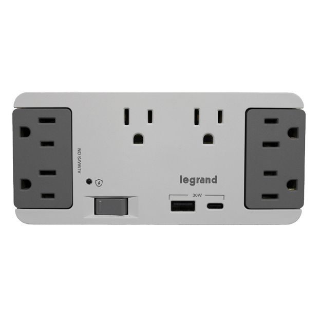 Picture of On-Q 6 Outlet Enclosure Surge Protector w/ USB A and C