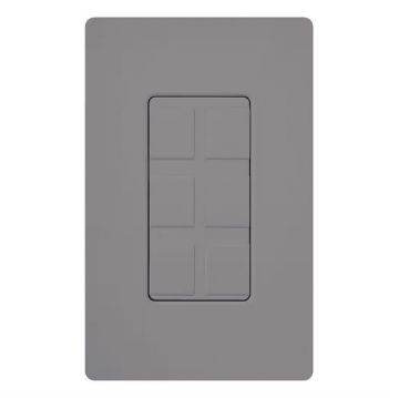 Picture of Lutron Claro 6-Port Field Customizable Multi-port Frame (gray)