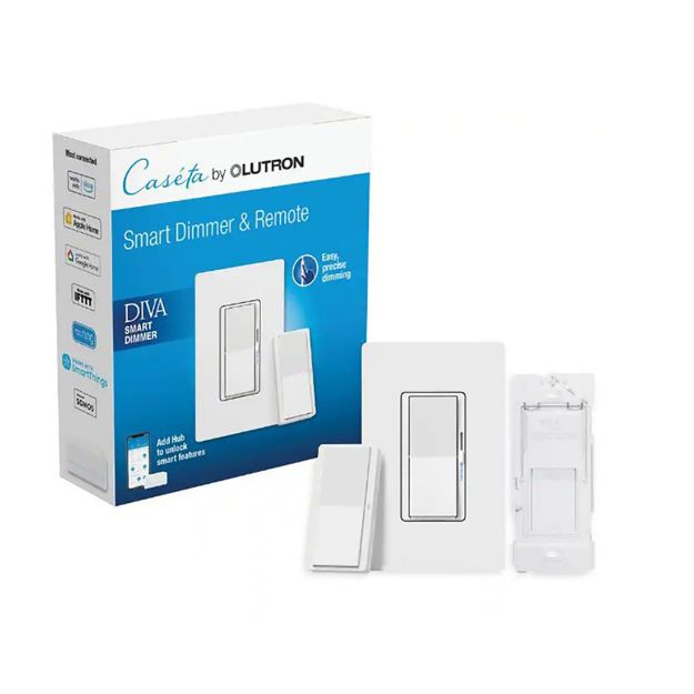 Picture of Lutron Pico Paddle Remote and Diva Smart Switch Kit (Dimmer), Trilingual