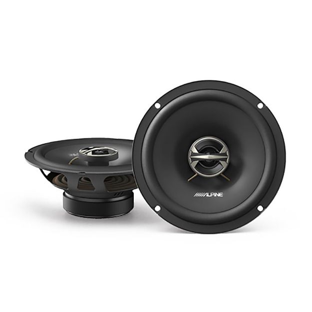 Picture of Alpine 6.5" Coax Speakers with Grills, 40W RMS / 160W Peak Power
