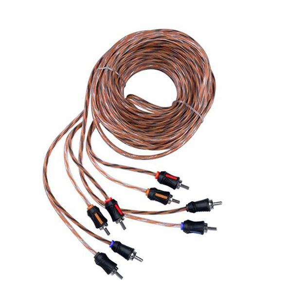 Picture of Memphis Audio 17 Ft 4 -Channel Audio RCA Interconnect Cables