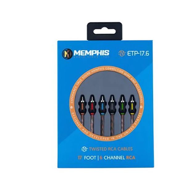 Picture of Memphis Audio 17 Ft 6-Channel Audio RCA Interconnect Cable