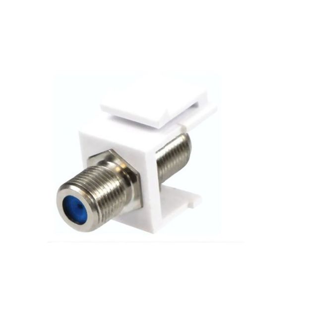 Picture of CAT-FTK-3GHZNP-WH (Snap-In, F-Type Gold Plated 3GHZ, F/F Key
