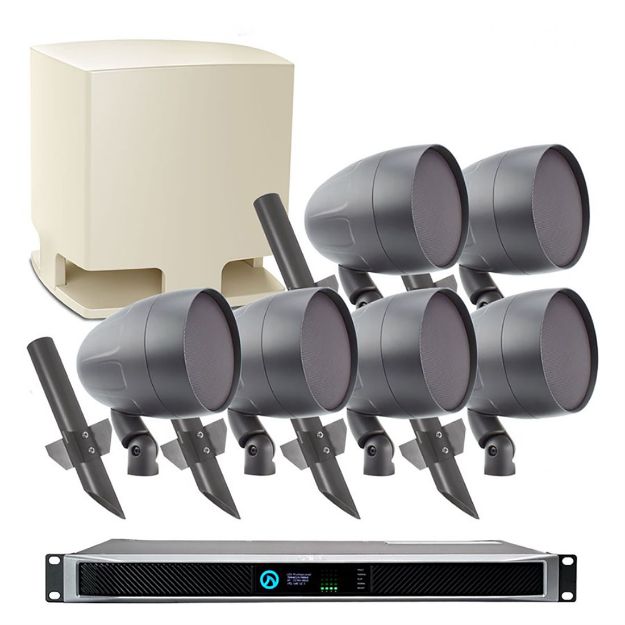 Picture of TruAudio HS Sub, 6 Landscape Spkrs, and Amp Pkg, incl. LEA-C